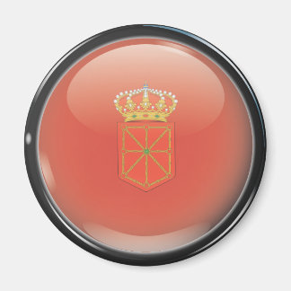 Bandera y escudo de Navarra Magnet