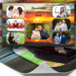 Banderas Sunset Family Collage 1738 Art Print Poster