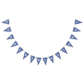 Banderines efecto marmolado azul "Congratulations" Vimplar