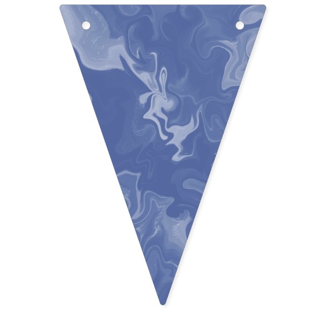 Banderines effecto marmolado azul vimplar (Andra flaggan)