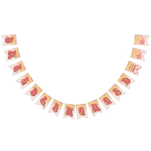 Banderoll av bläckfisk och provocerad groovy retro vimplar (Alla)