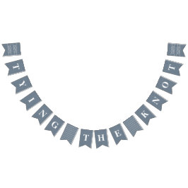 Banderoll Flaggor - Blått Grått