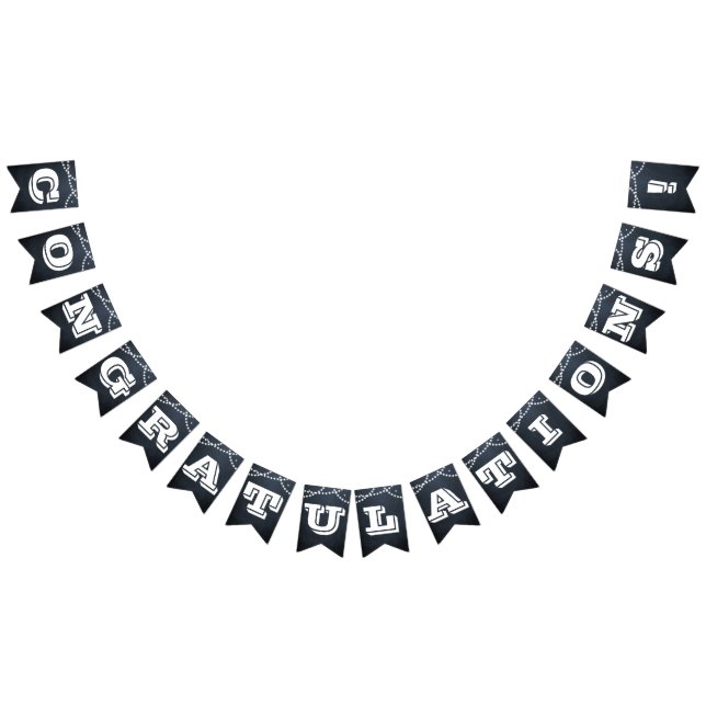 Banderoll för Anpassningsbarna Chalkboard Ljus Whi Vimplar (Alla)