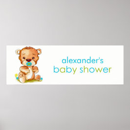 Banderoll för babybabybabykläder för Baby i rutt v Poster