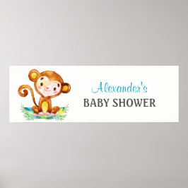 Banderoll för babybabybabykläder för vattenfärg poster
