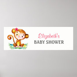 Banderoll för babybabybabyskanner för vattenfärgse poster
