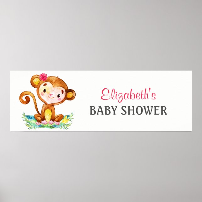 Banderoll för babybabybabyskanner för vattenfärgse poster (Framsidan)