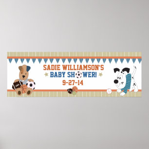 Banderoll för babyskor med alla stjärnor poster