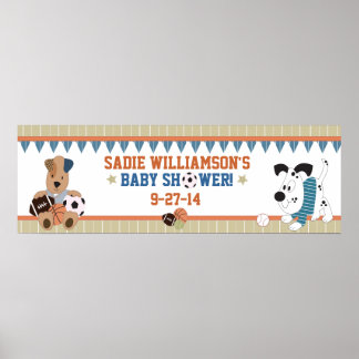 Banderoll för babyskor med alla stjärnor poster