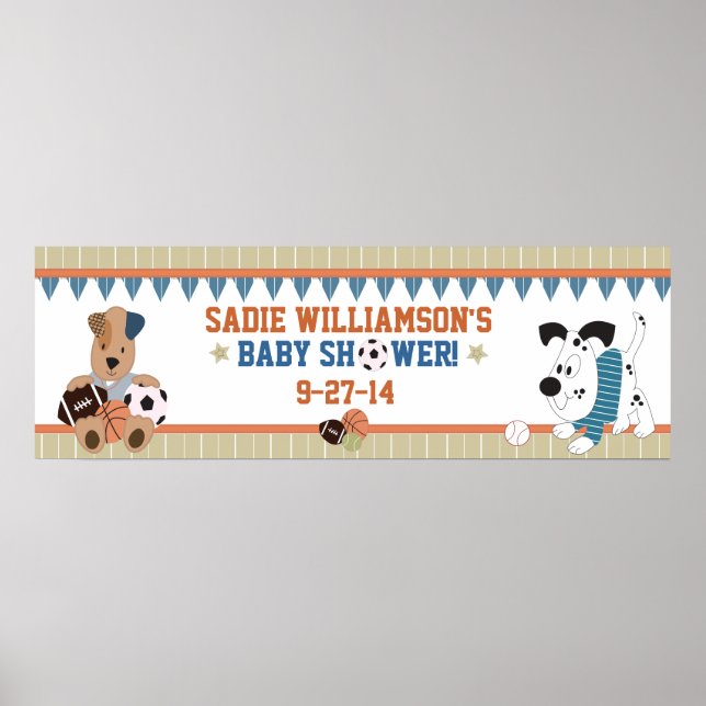 Banderoll för babyskor med alla stjärnor poster (Framsidan)