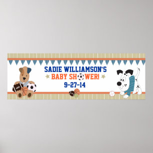 Banderoll för babyskor med alla stjärnor poster