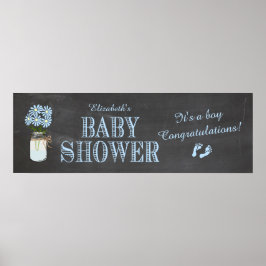 Banderoll för babyskor poster