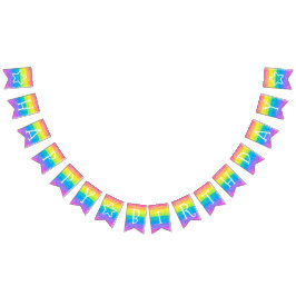 Banderoll för Barns födelsedag Rainbow Party Vimplar