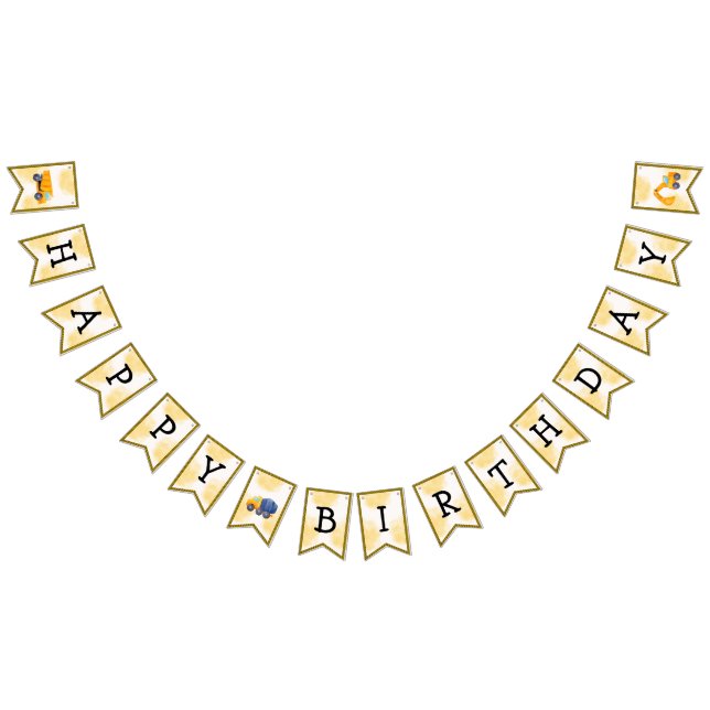 Banderoll för byggdagen i Lastbilar Vimplar (Alla)