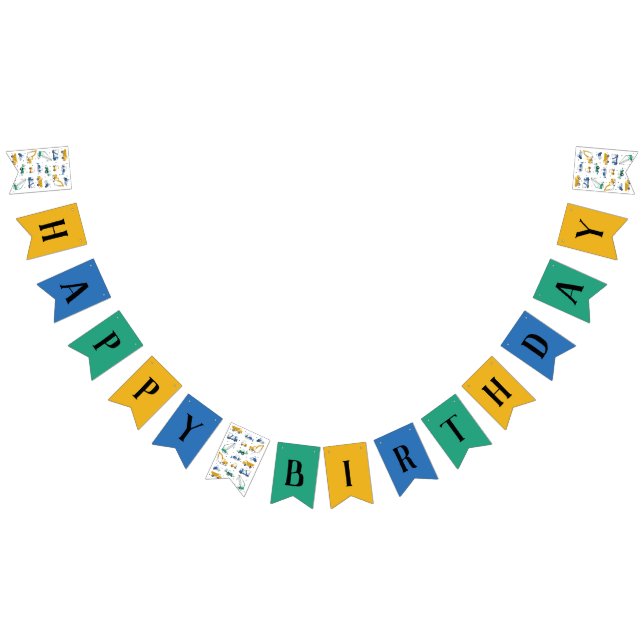 Banderoll för Cute Construction Grattis på födelse Vimplar (Alla)