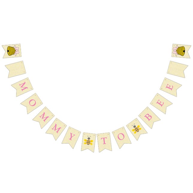 Banderoll för Flagga för Bee Baby Shower (Alla)
