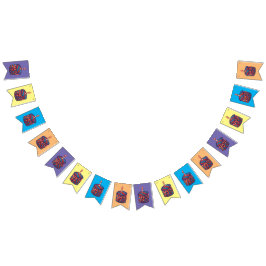 Banderoll för födelsedagsbuntning vimplar