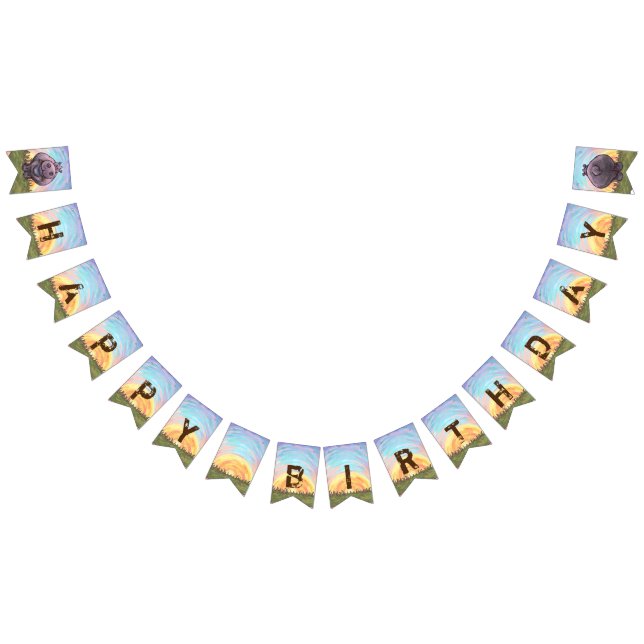 Banderoll för Födelsedagsfest av kutchefer och Sva Vimplar (Alla)