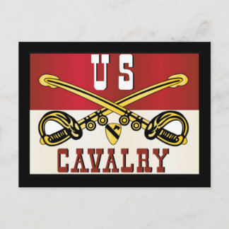 Banderoll för första CAVALRY DIVISION Vykort