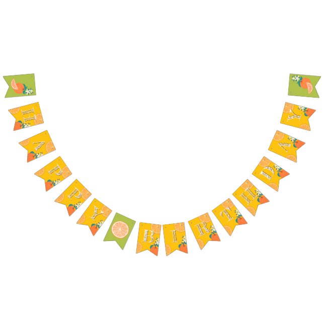 Banderoll för Fruktig Grattis på födelsedagen Vimplar (Alla)