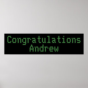 Banderoll för grattisar poster