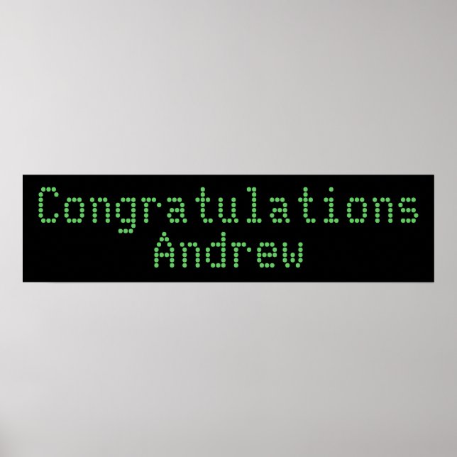 Banderoll för grattisar poster (Framsidan)