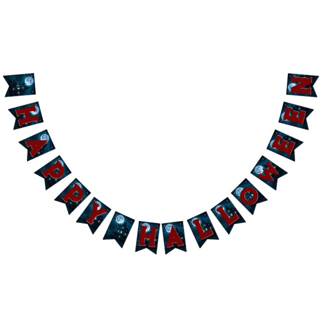 Banderoll för Haunsion Halloween fest Vimplar (Alla)