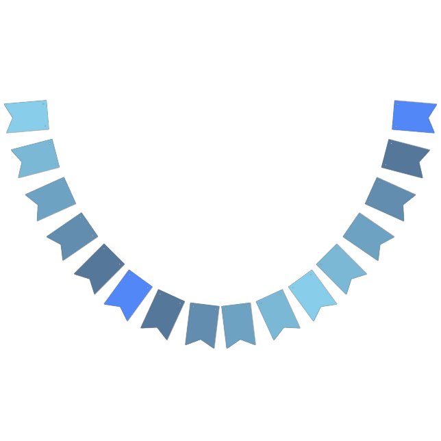Banderoll för himmel Blue till Blueberry Gradient  Vimplar (Alla)