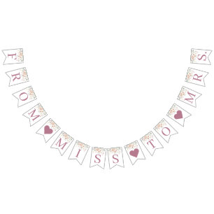 Banderoll för Möhippa av Blommigt Vimplar