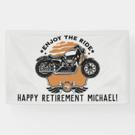 Banderoll för motorcykel Pension Party
