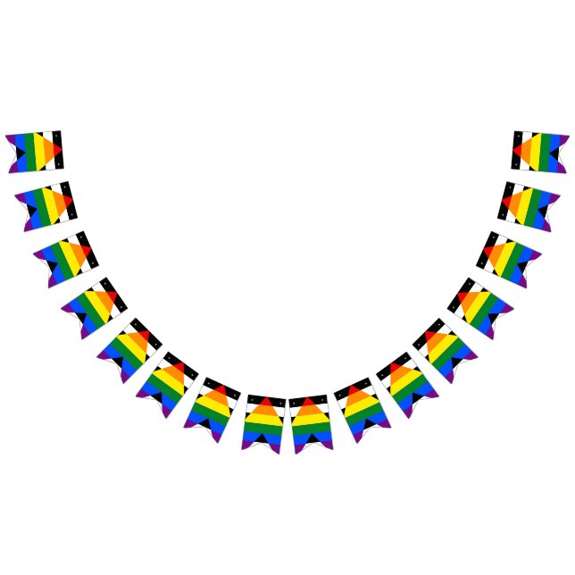 Banderoll för rak HBT-flagga Vimplar (Alla)