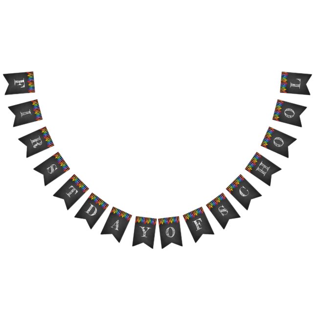 Banderoll för skolbuntning vimplar (Alla)