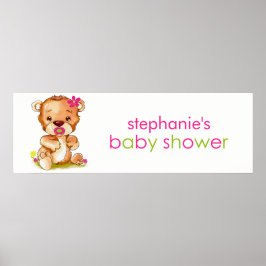 Banderoll för spädbarn i Baby med färgen Cute Wate Poster