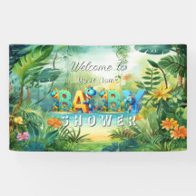 Banderoll för spädbarnsskannern Cute Dinosaur