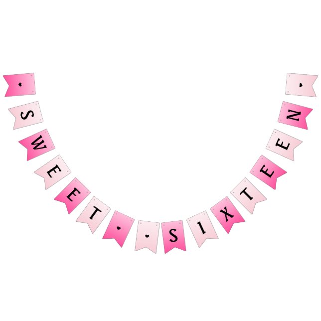 Banderoll för sweet sixteen party vimplar (Alla)