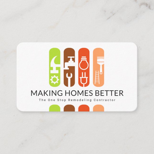 Banderoll för Verktyg för speciell Handyman Visitkort (Framsida)
