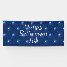 Banderoll lycklig pension