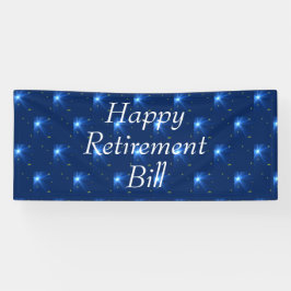 Banderoll lycklig pension