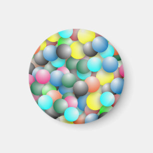 Banderoll med färgämnen magnet