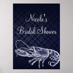 Banderoll Poster Banderoll för den blå Eleganten i