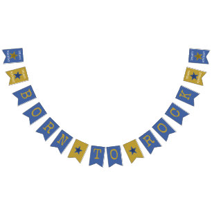 Banderoll till Rockstjärna Födelsedagsfest Banner Vimplar