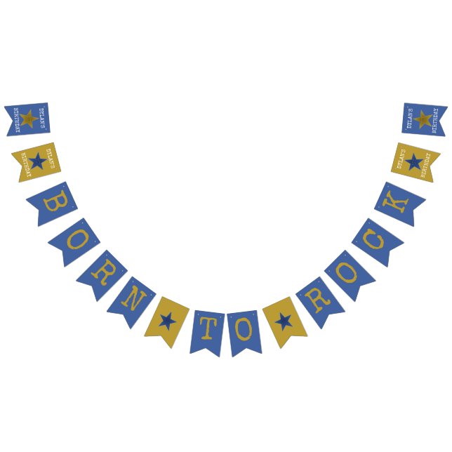 Banderoll till Rockstjärna Födelsedagsfest Banner  Vimplar (Alla)