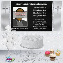 Banderolléer för pastorsfirande, kyrkobanderoll