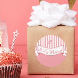 Banderollen Flicka Shower-Vintage Runt Klistermärke