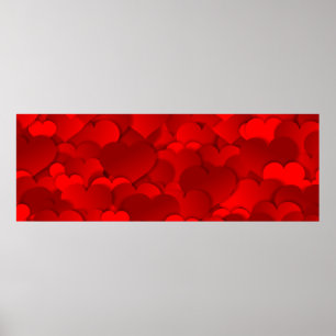 Banderollen hjärta struktur ett hjärta poster