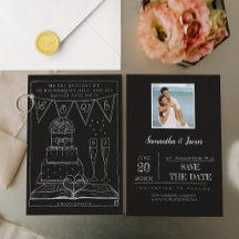 Banderollen över mig är Kärlek Monogrammad Bröllop