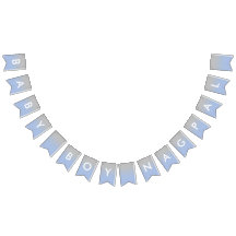 Banderollen Pojke Nagpal Ombre Blue och Silver