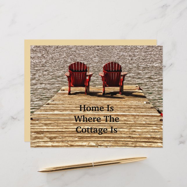 Bandestolar i Sjö är där stugan finns (Fram/Back In Situ)