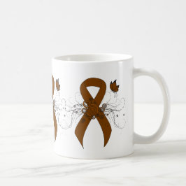 Bandet av brunt medvetande med Butterfly Coffee Mu Kaffemugg