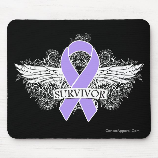 Bandet Cancer Winged SURVIVOR Musmatta (Framsidan)